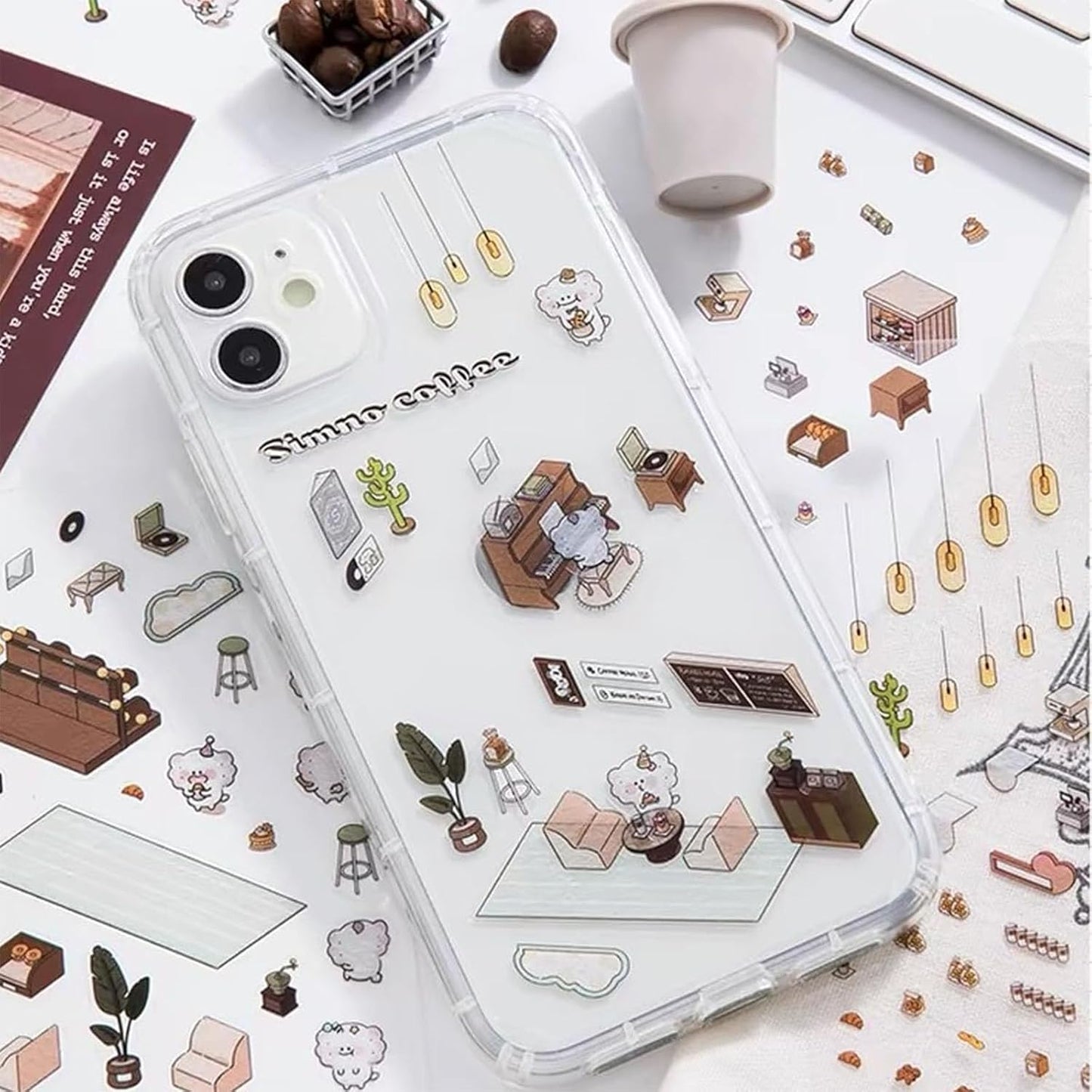 N.003 【4枚セット】ちいさなポケットワールド ぷっくり3Dジオラマステッカー